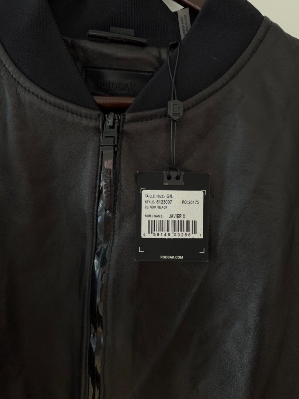 New With Tags Black Leather Rudsak Jacket - Picture 3 of 3